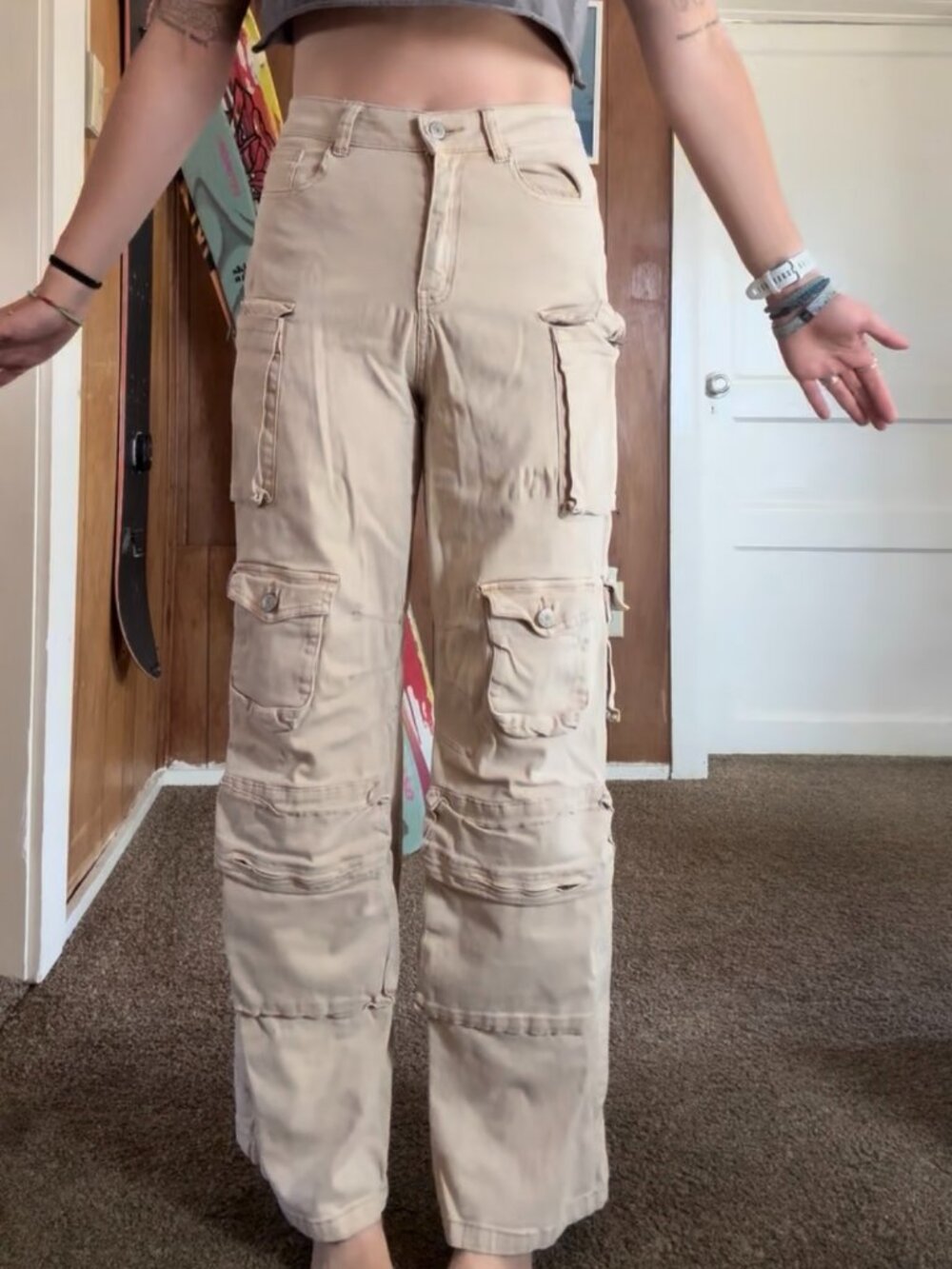Tan Cargo Pants